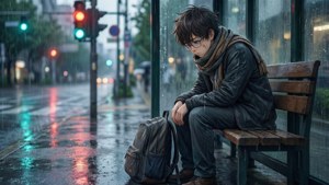 Bus Stop Rain