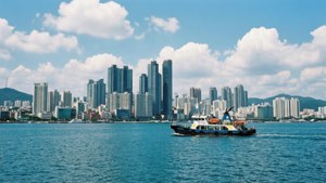 Busan Skyline from Sea