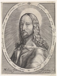Buste van Christus, in ovaal