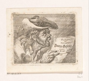 Buste van een lezende boer