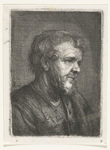 Buste van een oude man met baard