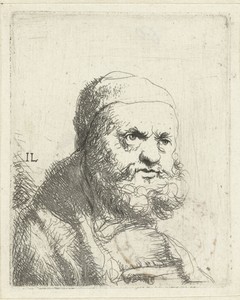 Buste van een oude man met baard
