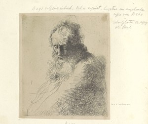 Buste van een oude man met baard