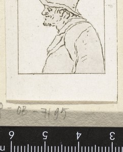 Buste van een oude visser