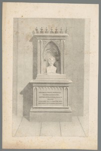 Buste van Friedrich Carl Timotheus Emmerich in een nis