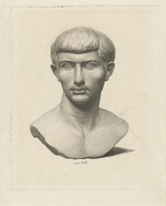 Buste van sculptuur van man