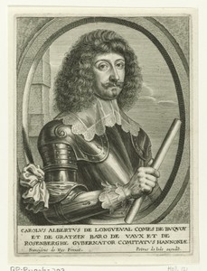 Busteportret van Karel Albert de Longueval