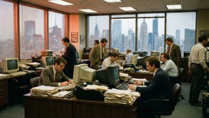 Busy Newsroom