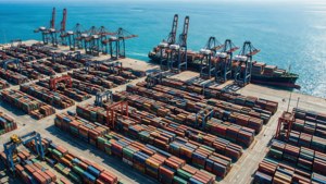 Busy Port Aerial View