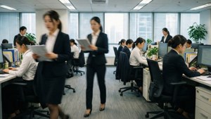 Busy Secretary Office