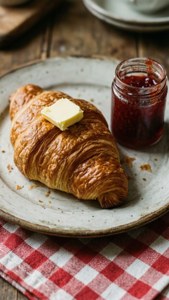 Butter and Jam Croissant