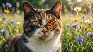 Butterfly and Calico