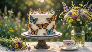 Butterfly Cake Tea Party