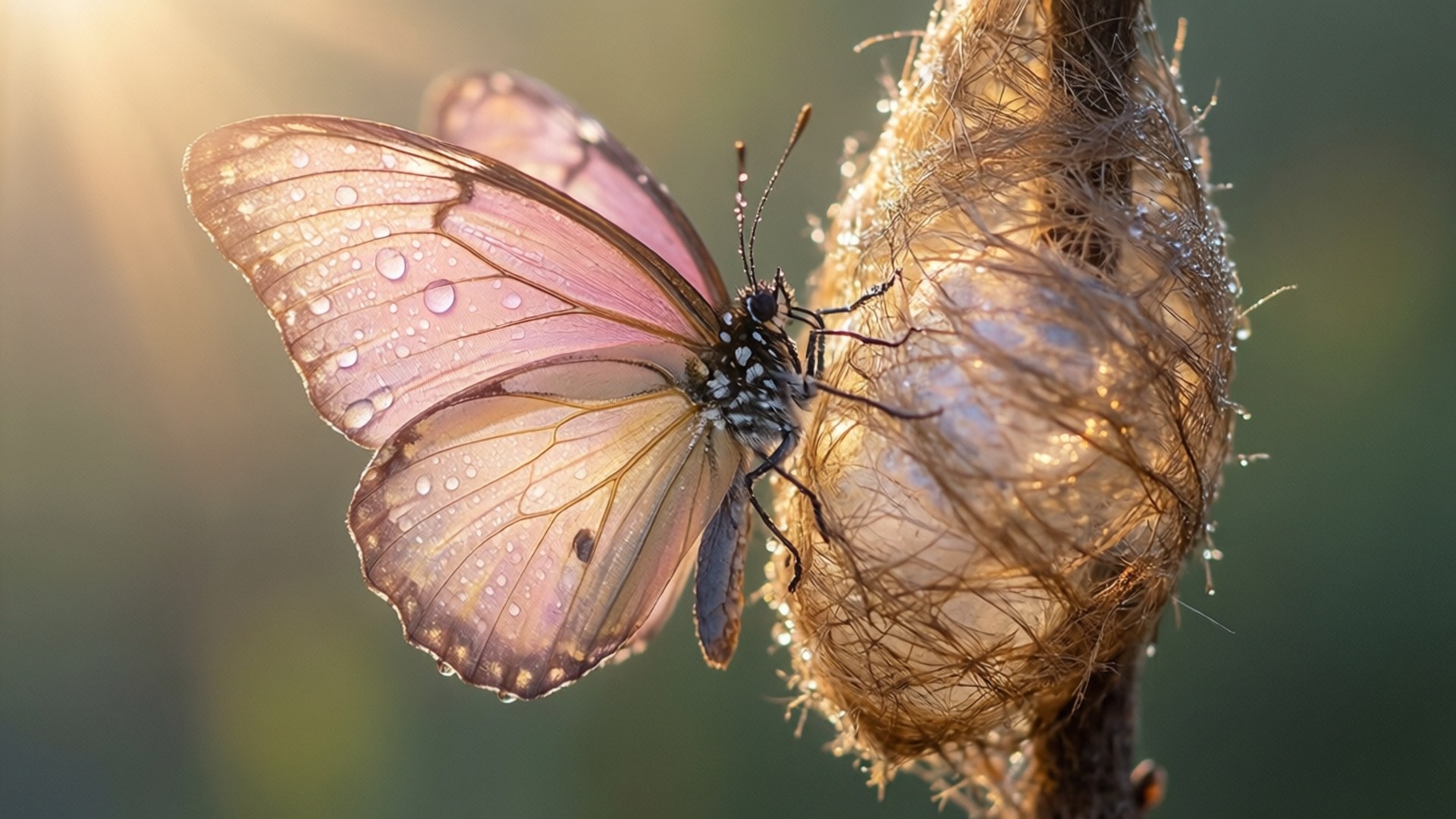 Butterfly Emergence by Wallpapers.art Studio