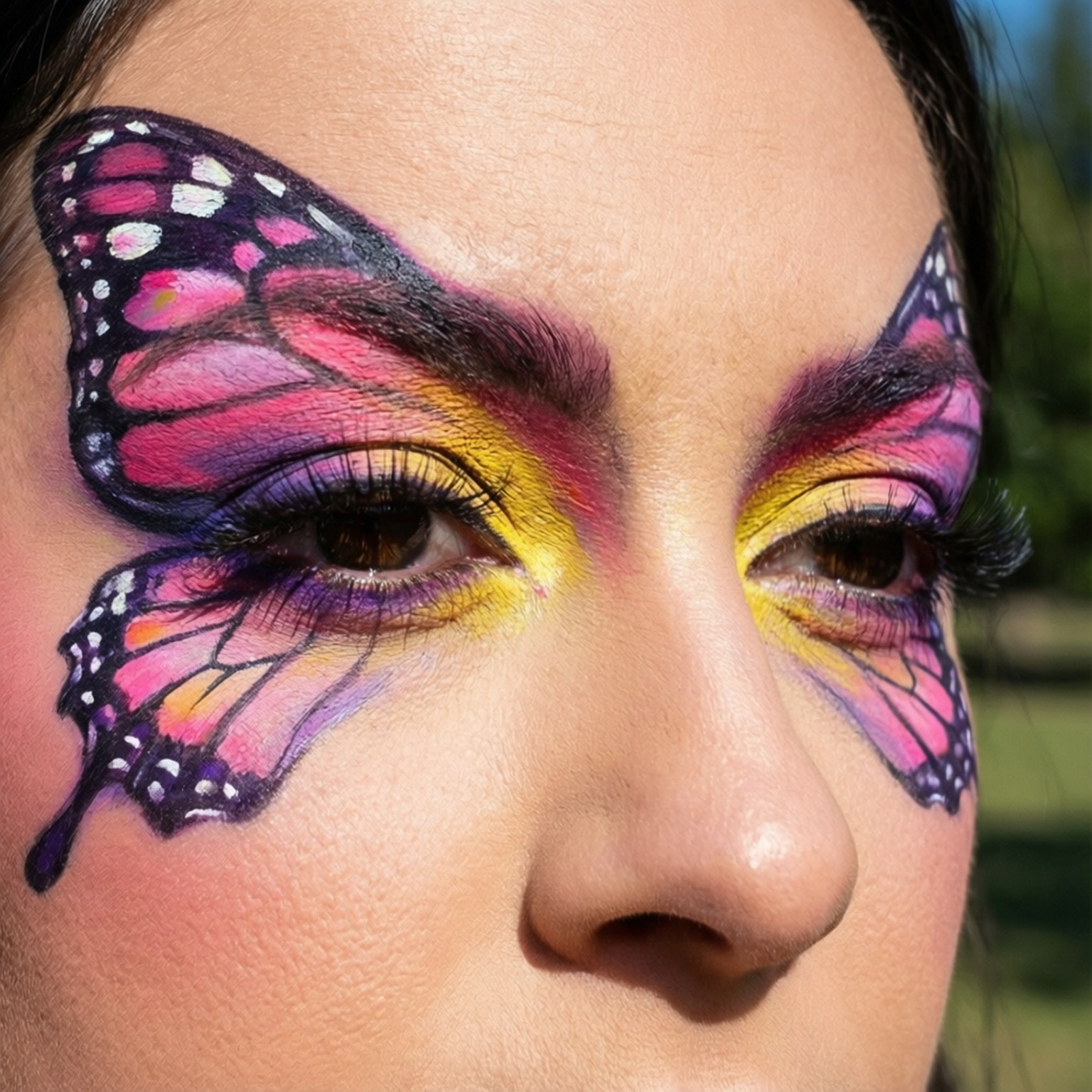 Butterfly Eye Makeup by Wallpapers.art Studio