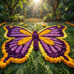 Butterfly Floral Design