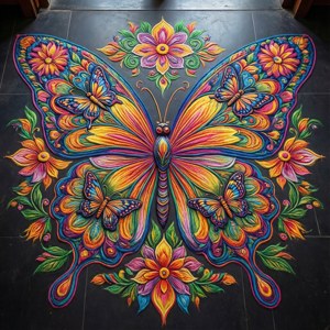 Butterfly Floral Design