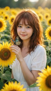 Butterfly Girl Smile