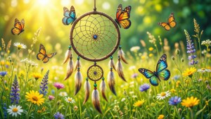 Butterfly Meadow Dream Catcher