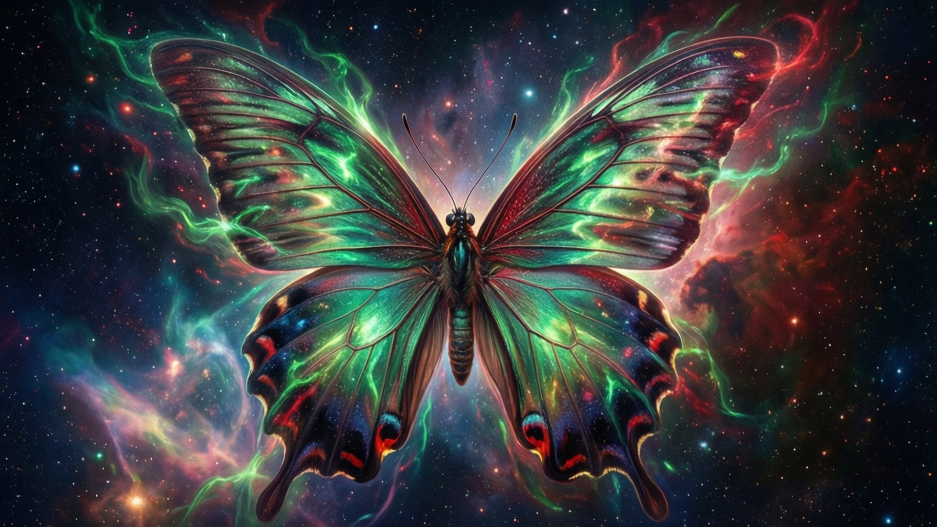 Butterfly Nebula Dream by Wallpapers.art Studio