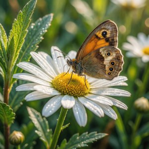Butterfly on Daisy