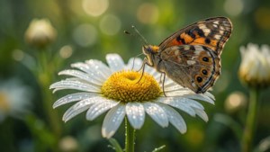 Butterfly on Daisy
