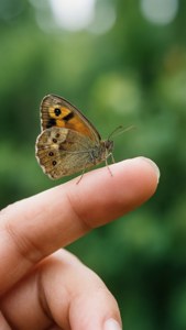 Butterfly on Finger