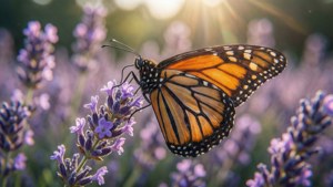 Butterfly on Lavender