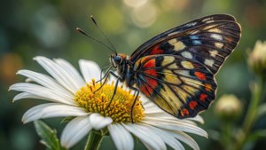 Butterfly on White