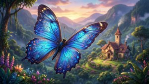 Butterfly Over the Valley