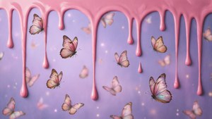 Butterfly Pink Drip Dream