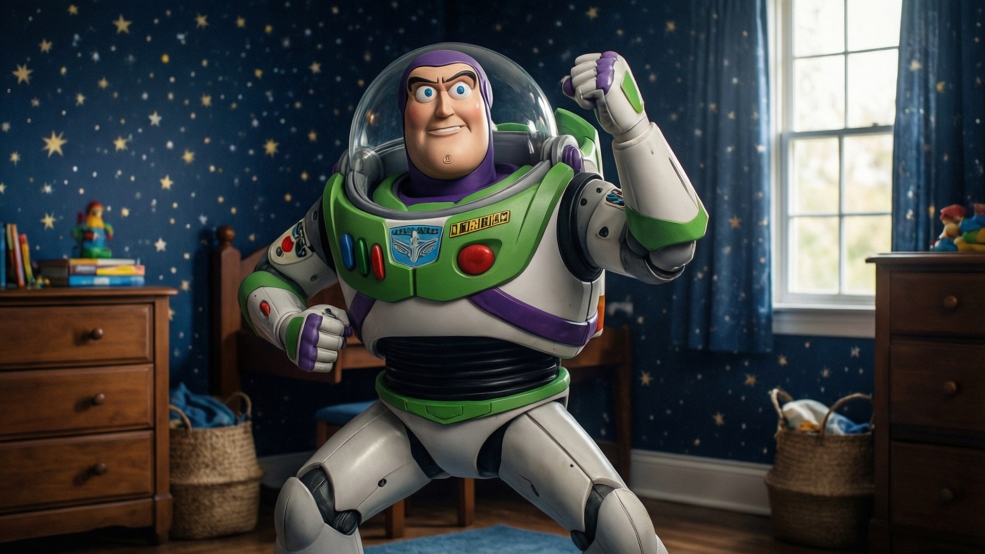Buzz Lightyear's Hero Pose by Wallpapers.art Studio