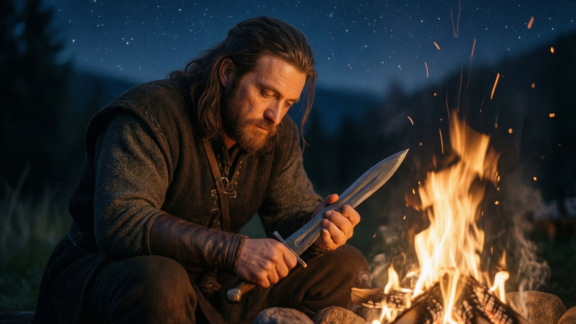 By the Campfire by Wallpapers.art Studio