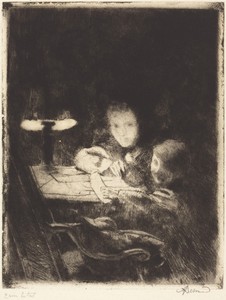 By the Lamp (Sous la Lampe)