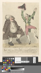 Ca Ira - or John Bull studying the Graces!!---