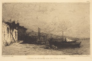 Cabanes de pecheurs sur les cotes d'Italie