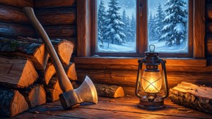 Cabin Axe Still Life