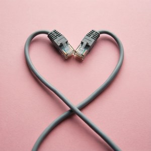 Cable Heart on Pink