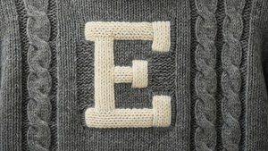 Cable Knit E Sweater