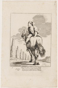 Cacasenno Riding a Horse Backwards