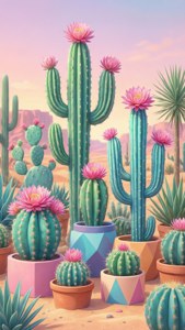 Cactus Garden Illust