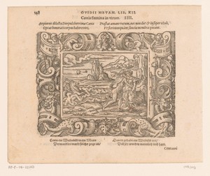 Caenis omhelsd door Neptunus