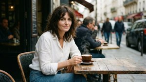 Café Sipping Portrait