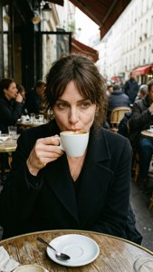 Café Sipping Portrait
