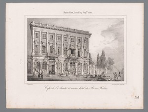 Café de l'Amitié aan het Koningsplein te Brussel