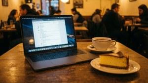 Cafe MacBook Afternoon