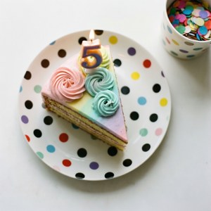 Cake Slice Flatlay