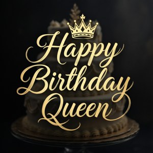 Calligraphy Crown Text