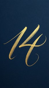 Calligraphy Fourteen Gold