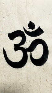 Calligraphy Om Ink